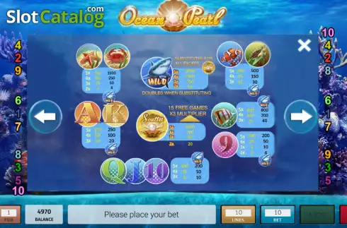 Οθόνη8. Ocean Pearl (ABXplay) Κουλοχέρης