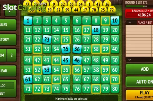 Οθόνη4. Keno Draw (ABXplay) Κουλοχέρης