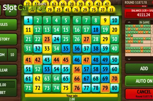 Οθόνη6. Keno Draw (ABXplay) Κουλοχέρης