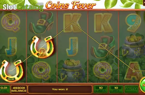 Οθόνη3. Coins Fever Κουλοχέρης