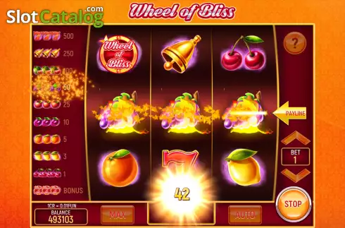 Οθόνη4. Wheel of Bliss (3x3) Κουλοχέρης