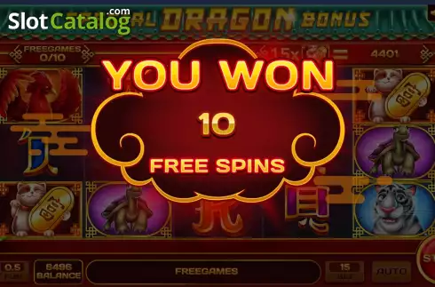 Οθόνη5. Special Dragon Bonus Κουλοχέρης
