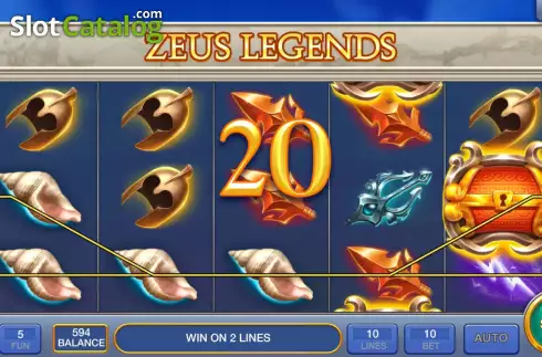 Οθόνη3. Zeus Legends Κουλοχέρης