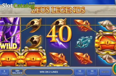 Οθόνη4. Zeus Legends Κουλοχέρης