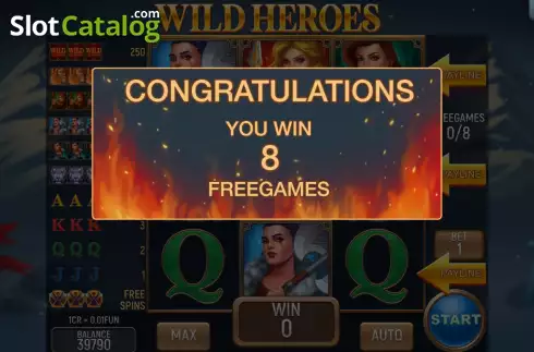 Οθόνη5. Wild Heroes 3x3 Κουλοχέρης 