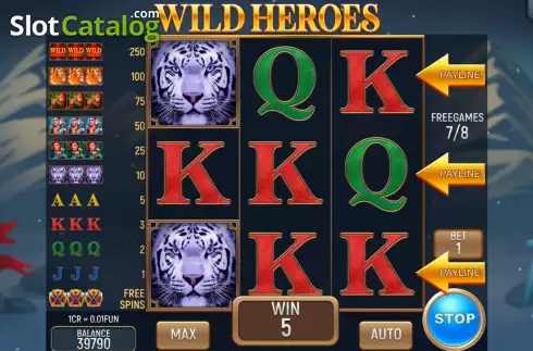 Οθόνη7. Wild Heroes 3x3 Κουλοχέρης 