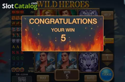 Οθόνη8. Wild Heroes 3x3 Κουλοχέρης 