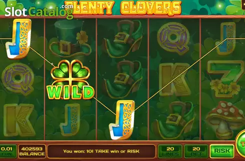 Οθόνη3. Plenty Clovers Κουλοχέρης