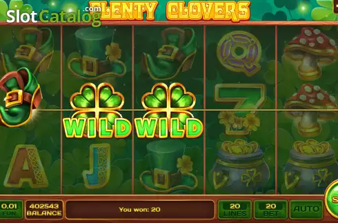 Οθόνη4. Plenty Clovers Κουλοχέρης