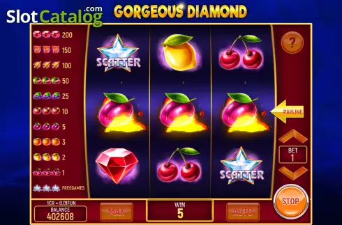 Οθόνη4. Gorgeous Diamond (3x3) Κουλοχέρης