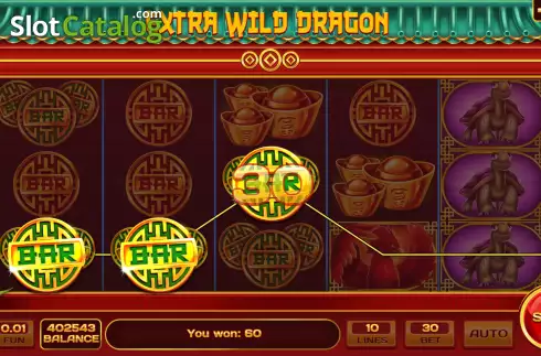 Οθόνη3. Extra Wild Dragon Κουλοχέρης