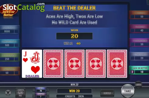 Οθόνη5. Poker 7 Jacks or Better Κουλοχέρης