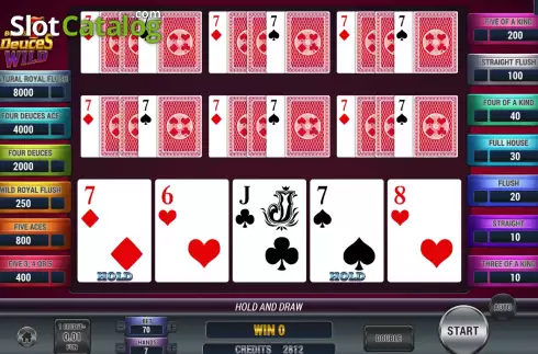 Οθόνη4. Poker 7 Bonus Deuces Wild Κουλοχέρης