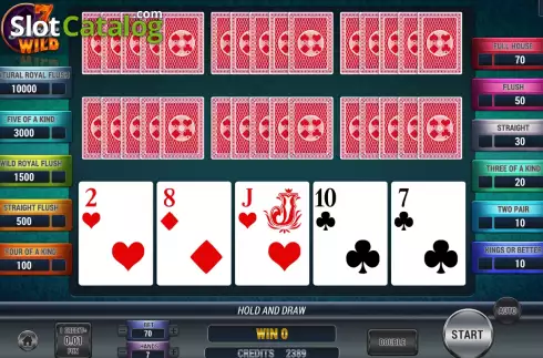Οθόνη3. Poker 7 Joker Wild Κουλοχέρης