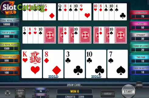 Οθόνη4. Poker 7 Joker Wild Κουλοχέρης