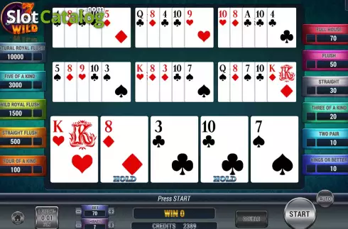 Οθόνη5. Poker 7 Joker Wild Κουλοχέρης