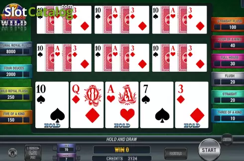 Οθόνη4. Poker 7 Deuces Wild Κουλοχέρης