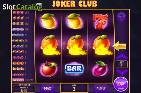 Οθόνη4. Joker Club (3x3) Κουλοχέρης