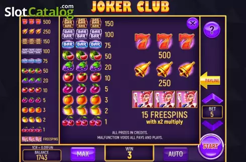 Οθόνη9. Joker Club (3x3) Κουλοχέρης