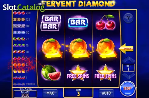 Οθόνη5. Fervent Diamond (3x3) Κουλοχέρης