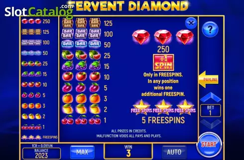 Οθόνη6. Fervent Diamond (3x3) Κουλοχέρης