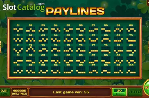 Οθόνη7. Clover Madness 100 Κουλοχέρης