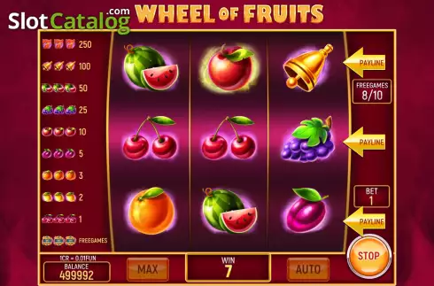 Οθόνη9. Wheel of Fruits (3x3) Κουλοχέρης