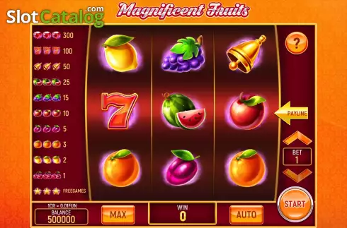 Οθόνη2. Magnificent Fruits (3x3) Κουλοχέρης