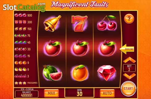 Οθόνη4. Magnificent Fruits (3x3) Κουλοχέρης