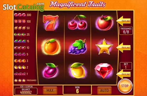 Οθόνη6. Magnificent Fruits (3x3) Κουλοχέρης