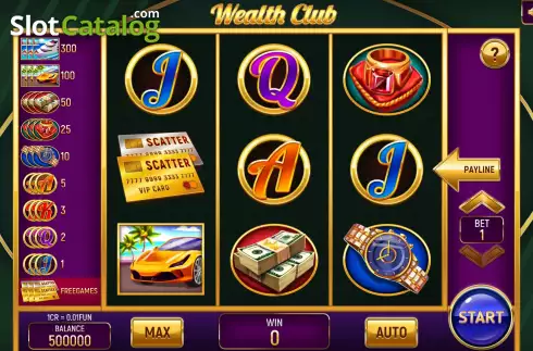 Οθόνη2. Wealth Club (Pull Tabs) Κουλοχέρης