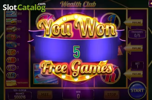 Οθόνη5. Wealth Club (Pull Tabs) Κουλοχέρης