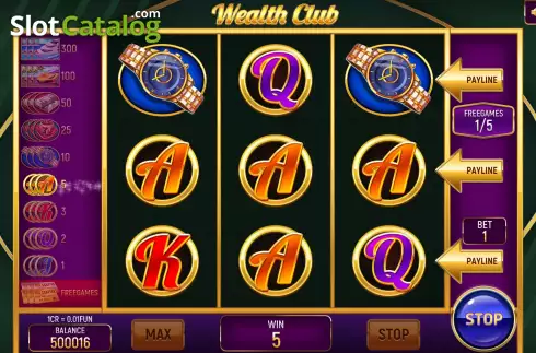 Οθόνη6. Wealth Club (Pull Tabs) Κουλοχέρης