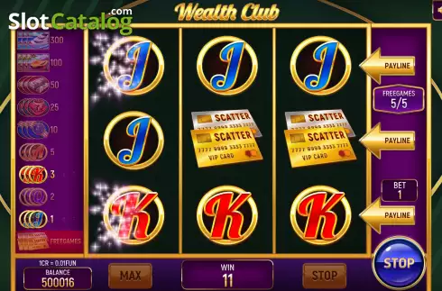 Οθόνη7. Wealth Club (Pull Tabs) Κουλοχέρης