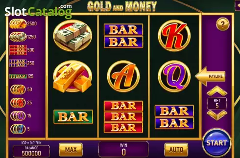 Οθόνη2. Gold and Money (3x3) Κουλοχέρης 