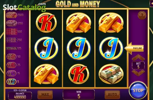 Οθόνη3. Gold and Money (3x3) Κουλοχέρης 