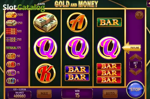Οθόνη4. Gold and Money (3x3) Κουλοχέρης 