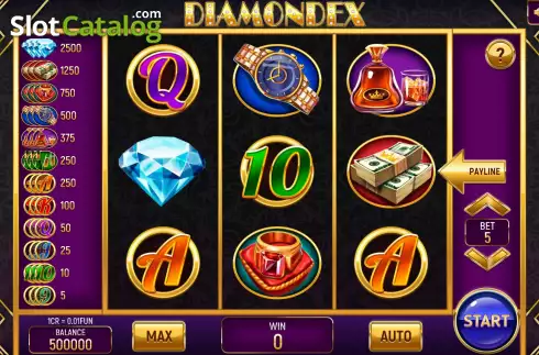 Οθόνη2. Diamondex (Pull Tabs) Κουλοχέρης