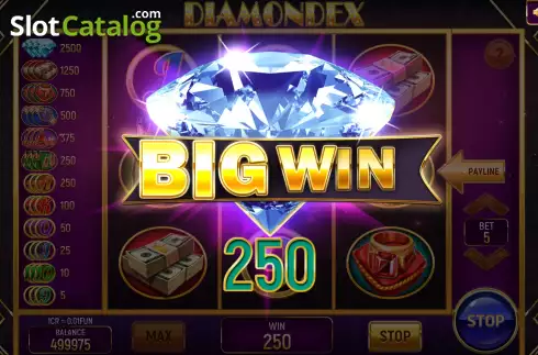 Οθόνη4. Diamondex (Pull Tabs) Κουλοχέρης