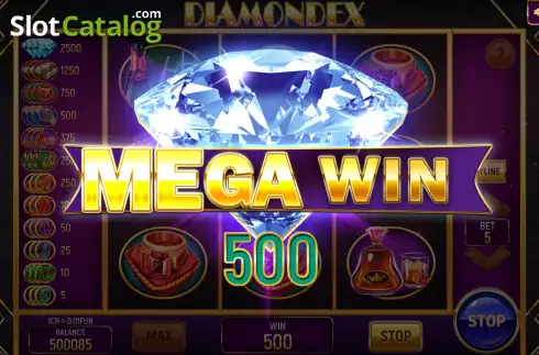 Οθόνη5. Diamondex (Pull Tabs) Κουλοχέρης