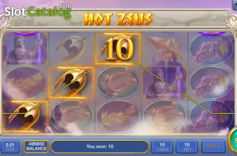 Οθόνη4. Hot Zeus Κουλοχέρης