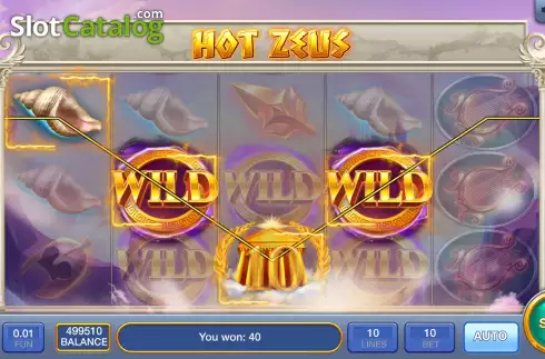 Οθόνη5. Hot Zeus Κουλοχέρης