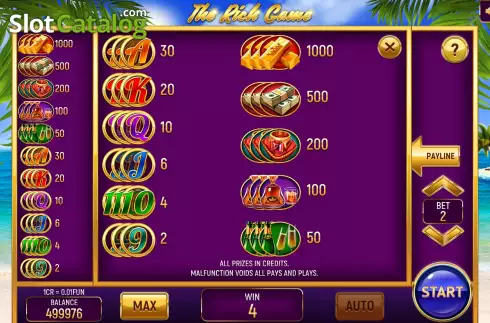 Οθόνη6. The Rich Game (3x3) Κουλοχέρης 