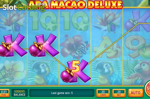 Οθόνη3. Ara Macao Deluxe Κουλοχέρης