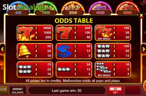 Οθόνη7. Flaming 7s (InBet Games) Κουλοχέρης