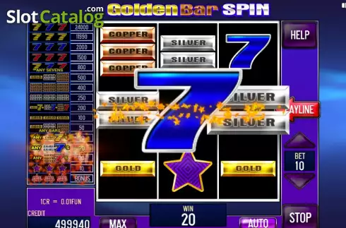 Οθόνη4. Golden Bar Spin (3x3) Κουλοχέρης