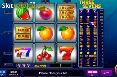 Οθόνη2. Three Sevens Κουλοχέρης