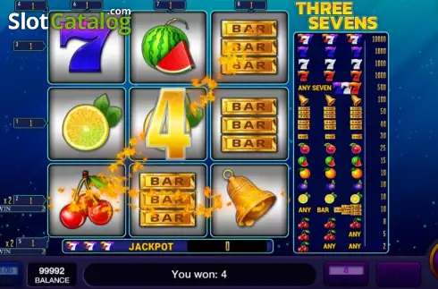 Οθόνη3. Three Sevens Κουλοχέρης