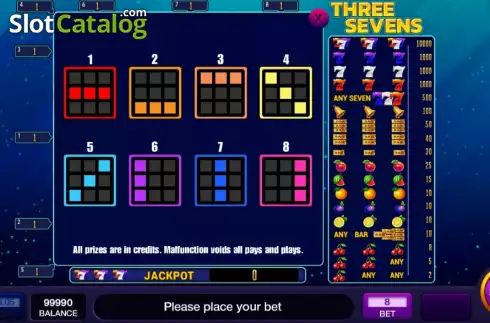 Οθόνη6. Three Sevens Κουλοχέρης
