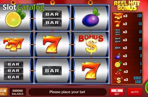 Οθόνη2. Reel Hot Bonus Κουλοχέρης